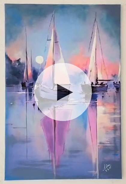 ArteDiAlina.com painting: Full Moon